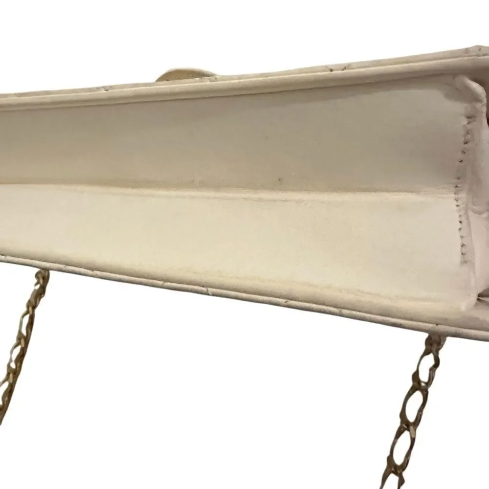 Chanel Cream Gold Quilted Crossbody Bag
